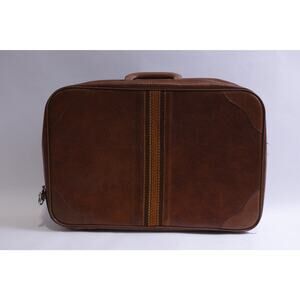 Brown Suitcase, 18x13", Travel Luggage, Durable, Stylish, Large Capacity,